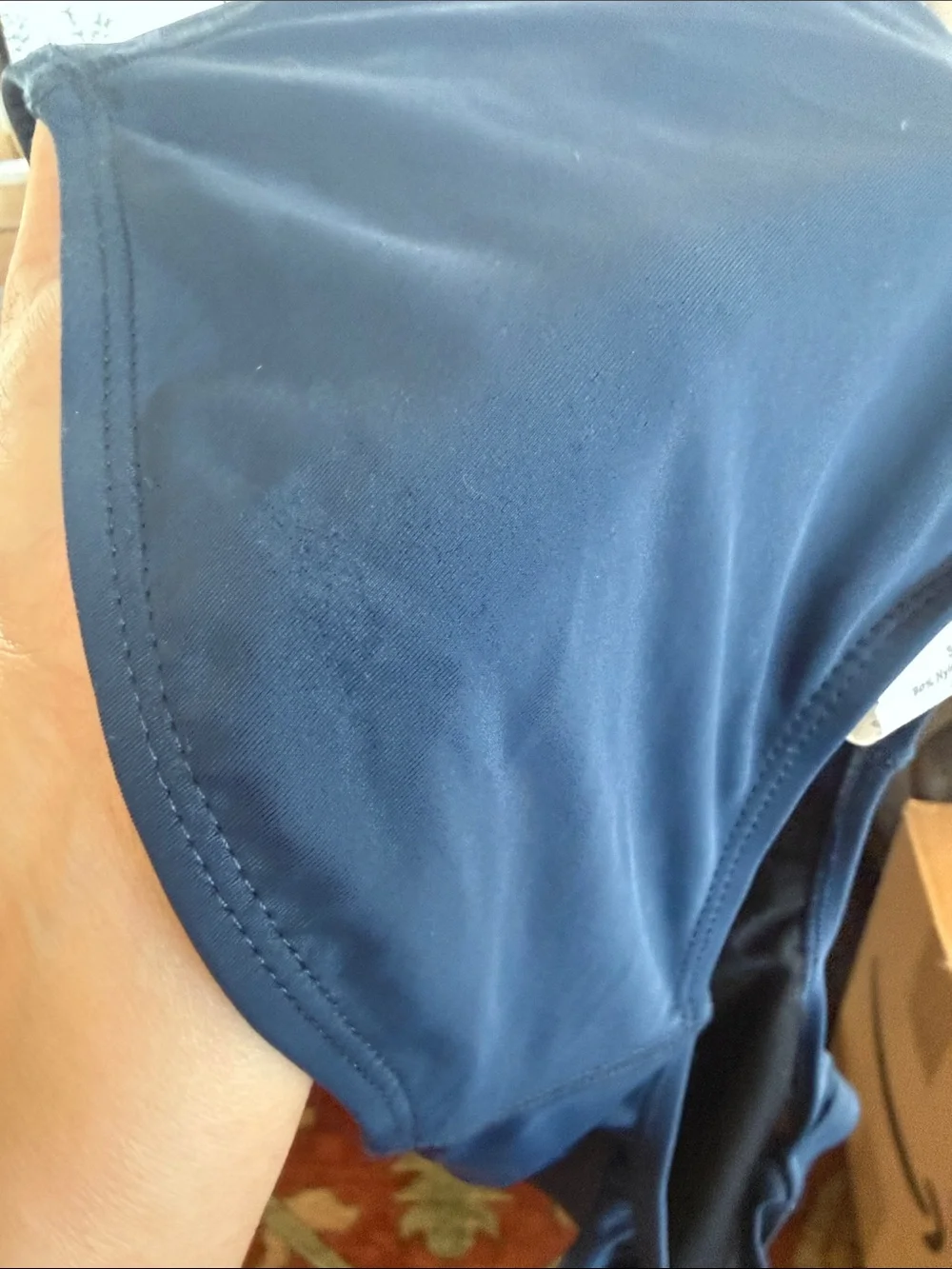 Adore Navy Blue Girls' One-Piece Swimsuit
